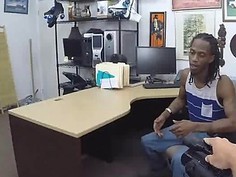 Fake Blonde Rides Dick In Front Of Her Husband In Pawn Shop