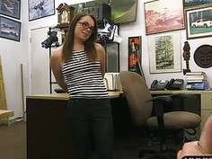 Slut pawns her BFs stuff and gets fucked by nasty pawn guy