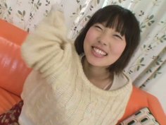 Short haired Japanese Kasumi Miyata loves masturbating her pussy
